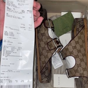 Gucci two strap sandals